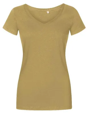 Image de X.O By Promodoro - T-shirt à col en V pour femmes LT3557 (XL) (olive)