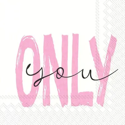 Produktbild von ONLY YOU white rose Lunch-Servietten L 869195