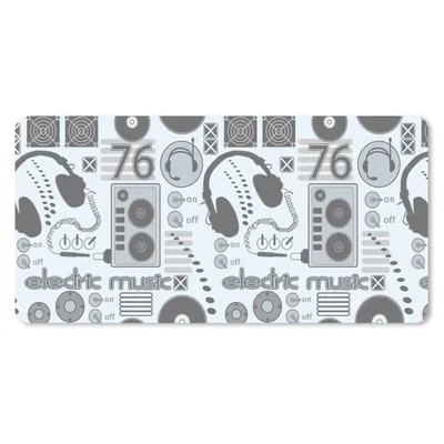 Produktbild von MuchoWow® Schreibtischunterlage DJ - Kopfhörer - Vintage - Design 80x40 cm - XXL Mauspad - Gaming Mauspad