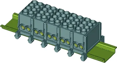 Produktbild von Kleinhuis Hauptleitungsklemme 5x25mm² fingersichere Ausführung C, 1 Stk.