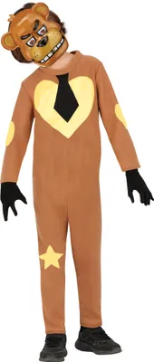 Image de Costume de robot pour garçons, avec masque, couleur marron, combinaison intégrale, thème robot/ours en peluche/horreur, idéal pour Halloween ou les déguisements, taille : 128/134