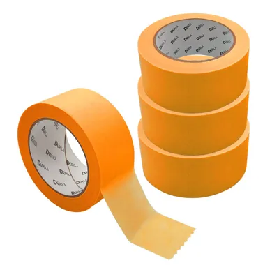Produktbild von ARLI 4x Kreppband Goldband 50 mm x 50m Acrylat Abdeckbänder ECO für Maler und Lackierer