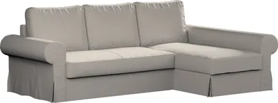 Productafbeelding van Dekoria bekleding voor de Backabro slaapbank / chaise longue, lichtbeige, bekleding voor de Backabro slaapbank met chaise longue
