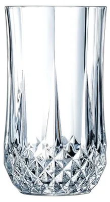 Image de 6 verres à eau vintage 36cl Longchamp - Cristal d'Arques -