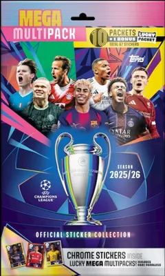 Produktbild von Topps Champions League Stickers 25/26 Mega Multipack