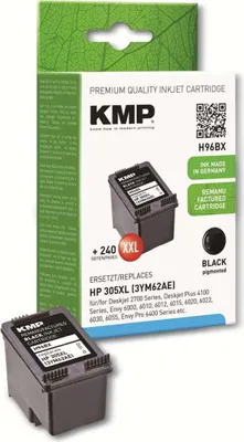 Produktbild von KMP Tintenpatrone H96BX, schwarz, für HP Deskjet