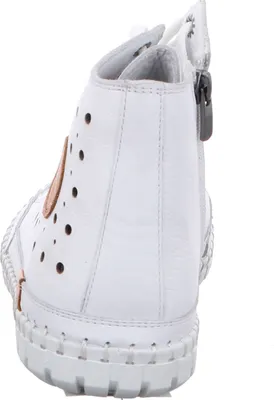 Produktbild von Gemini Damen Schnürboot Reißverschluss Perforierung Stiefelette 395060-02, Größe:40 EU, Farbe:Weiß