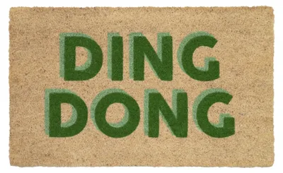 Produktbild von Gift Company Fußmatte aus Kokosfasern Ding Dong Natur (75x45cm)