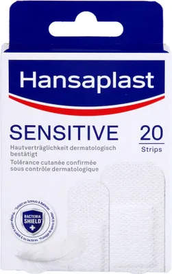Produktbild von Hansaplast Sensitive Pflaster Hypoallergen 20 Str, 20 St. Pflaster