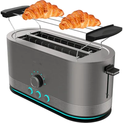 Produktbild von Cecotec 03287, 4 Scheibe(n), Edelstahl, Drehregler, Tasten, 1400 W