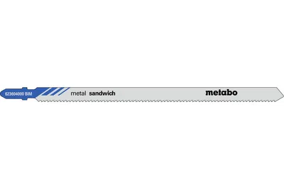 Produktbild von Metabo 5 Stichsägeblätter sandwich metal 150/ 2,0 mm, BiM