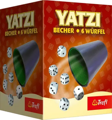 Produktbild von Würfelbecher mit 6 Augenwürfel
