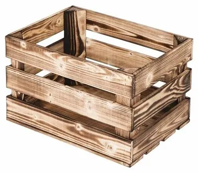 Produktbild von Famanu Holzkratten Vintage Dekoration und Aufbewahrung - 40 x 30 x 25 cm
