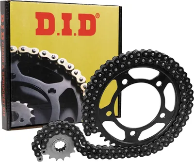 Image de DID Black Chain Kit de transmission 120 maillons P428 avec pignon en acier 53 et pignon 14Z