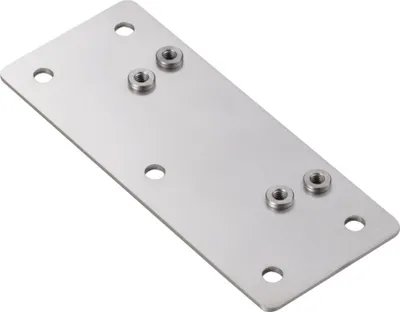 Produktbild von Lamp Montageplatte passend zu Klappbeschlag LAD-ST - Verstärkungsplatte für Klappenhalter, 2mm, Edelstahl