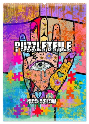 Produktbild von Puzzleteile (Wandkalender 2027 DIN A2 hoch), CALVENDO Monatskalender