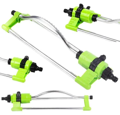 Obrázek produktu pro DIVODV 27945 Zahradní oscilační zavlažovač, 15 trysek, nastavitelný, zelený
