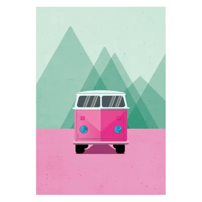 Produktbild von Postkarte  - Daria Ivanova - Bus