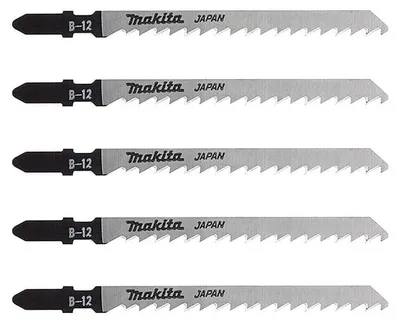 Image de Lot de 5 lames MAKITA A-85640 pour scie sauteuse (bois, contre-plaqué et PVC) (5 à 65mm)