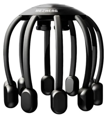 Immagine prodotto di INF Massaggiatore per Testa 14 Testine PC Silicone 5 Modalità 16cm per casa Nero