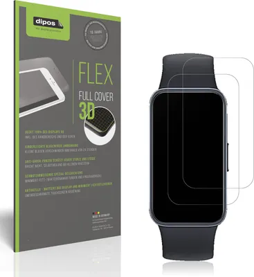 Produktbild von 2x Full Cover Schutzfolie matt für Huawei Band 10 Panzerfolie Anti-Shock