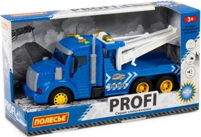 Immagine prodotto di Polesie 86570 Auto evacuatore motorizzato 'Profi', blu, luce, suono in scatola