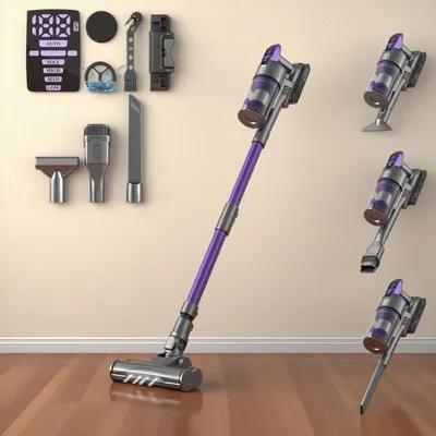 Immagine prodotto di Aspirapolvere a batteria - Aspirapolvere per pavimenti - Aspirapolvere portatile - Aspirapolvere senza sacco - Aspirapolvere senza filo