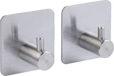 Produktbild von 5 five simply smart - 2 selbstklebende kleiderhaken "stiky"