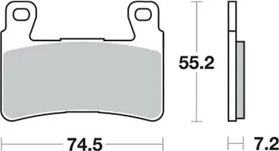 Produktbild von Bremsbeläge TRW MCB703SV kompatibel für HONDA CBR, F, FS, RR, Fireblade 600 900