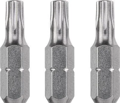 Produktbild von kwb INDUSTRIAL STEEL BITS, 25 MM TORX, 3 Stück(e), Torx, T25, Stahl, 25 mm, 25,4 / 4 mm (1 / 4")