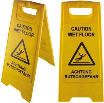 Produktbild von Warnschild Achtung Rutschgefahr