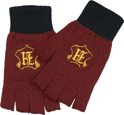 Produktbild von Harry Potter Kurzfingerhandschuhe Damen Hogwarts - Logo rot/schwarz Standard