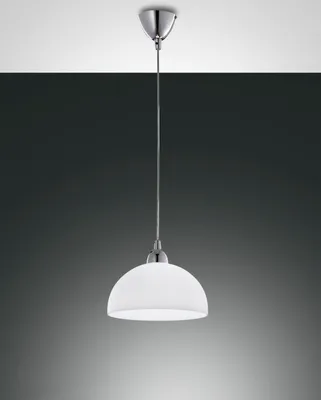 Produktbild von Schöne Pendelleuchte aus Metall und Schliffglas, Farbe: Weiß, E27-Fassung, 60 W, Durchmesser 26 cm, Schutzart IP20 Klasse 1, Artikelnummer 2908-44-102