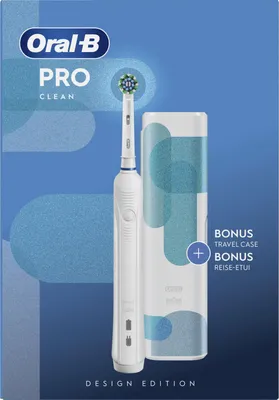 Obrázok produktu pre Oral-B Pro Clean, Dospelý, Rotujúca kefka na zuby, Denná starostlivosť, Hlboké čistenie, Gum starostlivosť, Pulz, Modrá, Biela, 2 min, Biela
