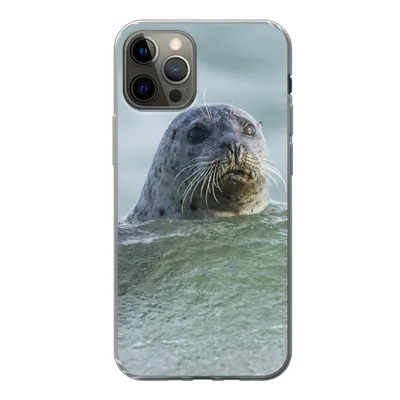 Produktbild von MuchoWow® Handyhülle Schutzhülle Hülle für iPhone 13 Pro Nordsee - Seehund - Wasser Silikon Softcase Handy Hülle - Handy-Tasche