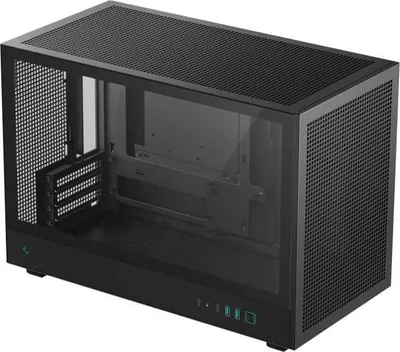 Obrázek produktu pro Skříň PC Mini Tower DEEPCOOL CH260, M-ATX, Mini-ITX, přední panel z mřížky, panel z tvrzeného skla, černá