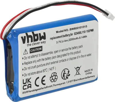 Produktbild von vhbw Akku kompatibel mit Blaupunkt Travelpilot 700, 500 GPS Navigation Navi (2200 mAh, 3,7 V, Li-Ion)