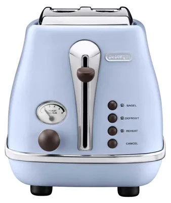 Productafbeelding van Delonghi CTOV 2103.AZ broodrooster, roestvrijstalen behuizing, stopfunctie, ontdooifunctie, broodjesrooster