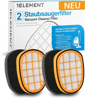 2 Papierfilter für Philips SpeedPro Max Aqua Plus