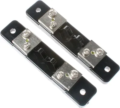 Productafbeelding van Shunt Weerstand - Externe Shunt Ampèremeter - Stroom Meten - 0.5 Class Nauwkeurigheid - 10A/75mV - Zwart Zilver