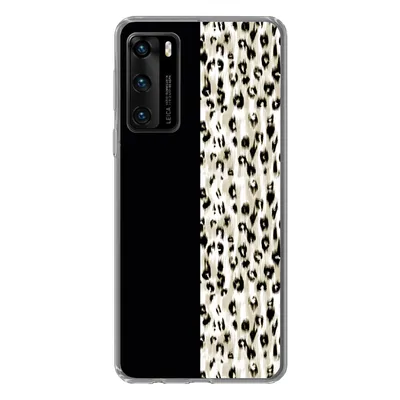 Produktbild von MuchoWow® Handyhülle Schutzhülle Hülle für Huawei P40 Pantherdruck - Pelz - Tier Silikon Softcase Handy Hülle - Handytasche