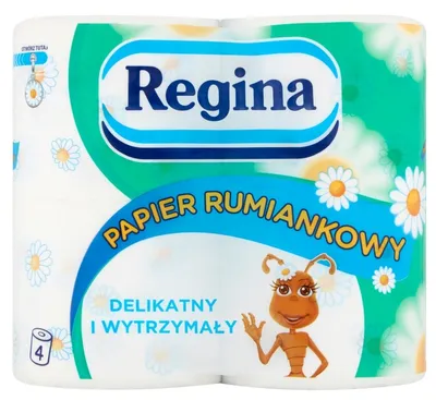 Zdjęcie produktu dla Regina, Rumiankowe Papier toaletowy, 4 rolki