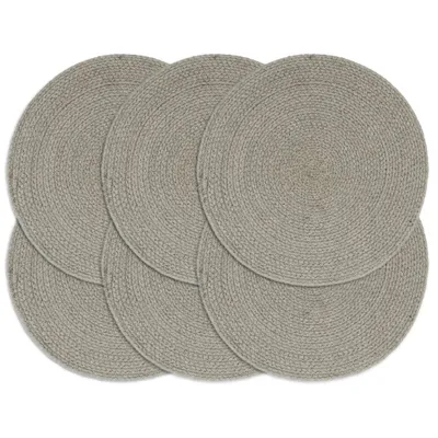 Zdjęcie produktu dla VIDAXL SCAMMATS 6 STS RUND 38 cm Baumwollschaltgrau