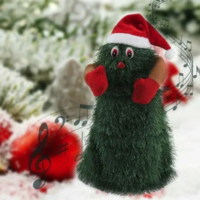 Produktbild von Weihnachtsbaum Elektrische musikalische Rotatable Kinder Weihnachtsfeier Geschenk Kinderspielzeugpuppe