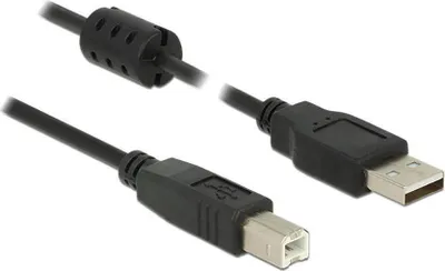 Produktbild von Delock - USB-Kabel - USB (M) zu USB Typ B (M) - USB 2.0 - 1 m - Schwarz