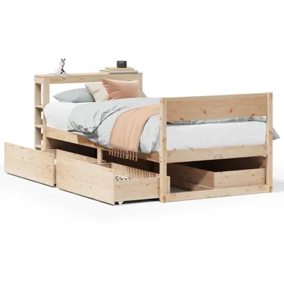 Obrázek produktu pro vidaXL Postel z masivu bez matrace 75x190 cm borovice