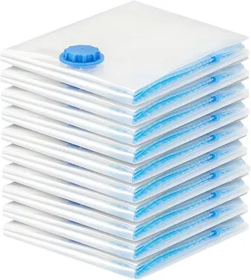 Produktbild von Famanu Vakuumverpackungsbeutel 10 Stück wiederverwendbare Aufbewahrungsbeutel mit dichtem Verschluss für Reisen und Lagerung
