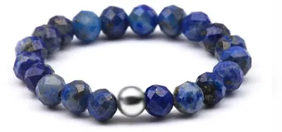 Obrázek produktu pro Perlový prsten s lapis lazuli POL-R02 - Průměr: 53 mm