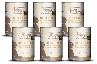 Produktbild von MjAMjAM Purer Fleischgenuss - saftiges Hühnchen pur, Adult, jede Rasse, Huhn, 400 g, Getreidefrei