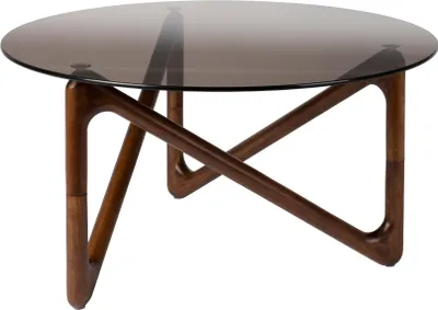 Produktbild von Dutchbone Naia Couchtisch Rund 80 cm Holz Braun